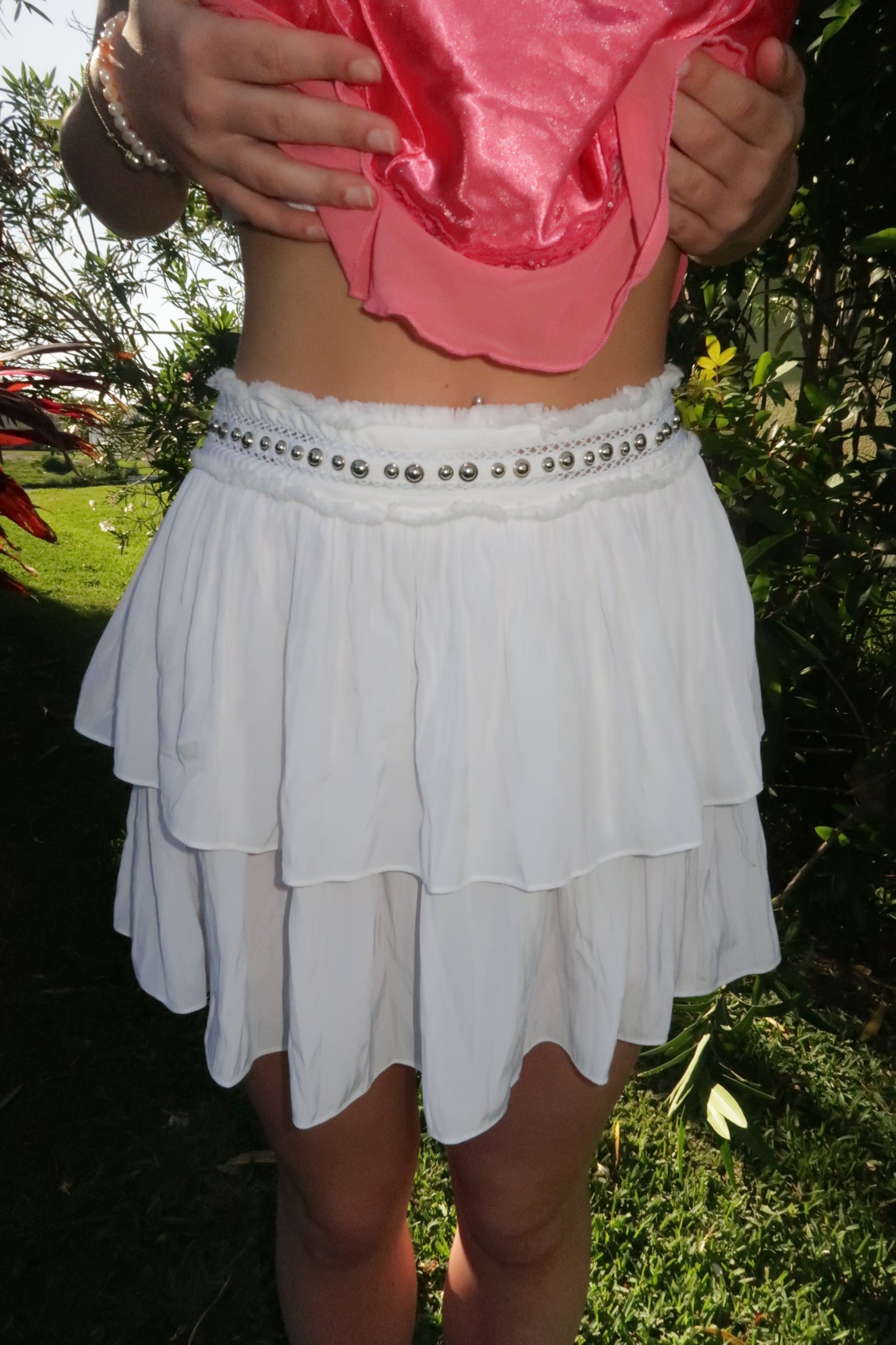 tiered skirt